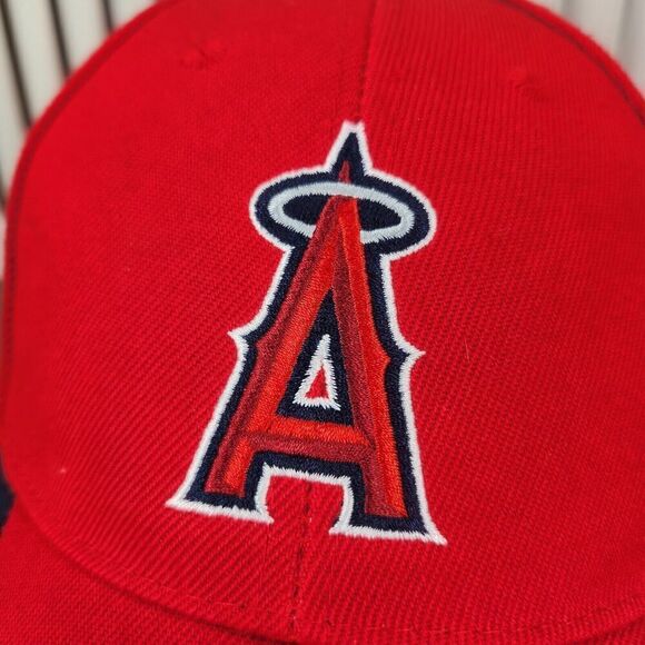 Los Angeles Angels Albert Pujols #5 Strapback Hat Cap Red Icee Stadium Giveaway - Picture 3 of 11